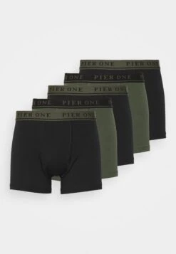 Pier One 5 PACK - Panties - Black/mottled Dark Grey -Herrenbekleidungsgeschäft 00955010cec94d048deaec05ec199c27