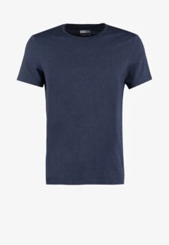 Pier One T-Shirt Basic - Dark Blue Melange -Herrenbekleidungsgeschäft 0d592046cd89469590588862f5503431