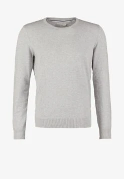 Pier One BASIC CREWNECK - Strickpullover - Light Grey -Herrenbekleidungsgeschäft 164460f190b04ae58b2180589ab3c026