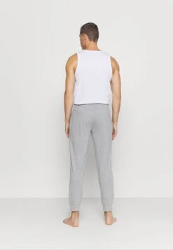 Pier One 2 PACK - Nachtwäsche Hose - Mottled Dark Grey/mottled Grey -Herrenbekleidungsgeschäft 19d064d2851f4acfa521ce0576d2c8f9