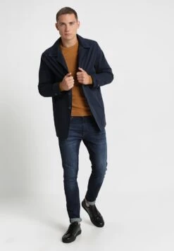 Pier One Strickpullover - Mottled Dark Yellow -Herrenbekleidungsgeschäft 239be398c49b414ab6f069d4af08b52a