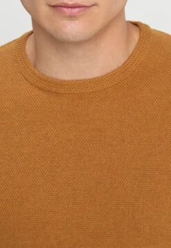 Pier One Strickpullover - Mottled Dark Yellow -Herrenbekleidungsgeschäft 2c5e1df709a94116995dba8bbf354f32