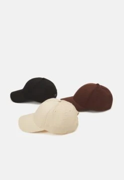 Pier One UNISEX 3 PACK - Cap - Black/dark Brown/beige -Herrenbekleidungsgeschäft 322c39d131ac488ea8bb229f1824c6e8