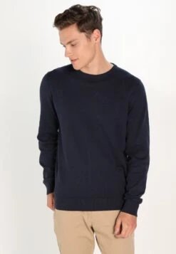 Pier One BASIC CREWNECK - Strickpullover - Dark Blue -Herrenbekleidungsgeschäft 329922927e9b4f2e90d457cc0511bf45 1