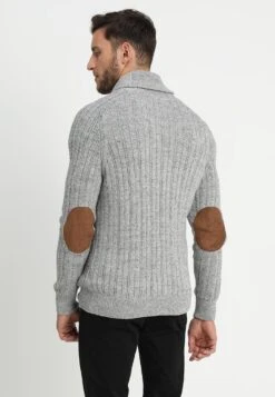 Pier One Strickjacke - Mottled Dark Grey -Herrenbekleidungsgeschäft 3374bc5b15c34532a3a61fa1517a3ccc