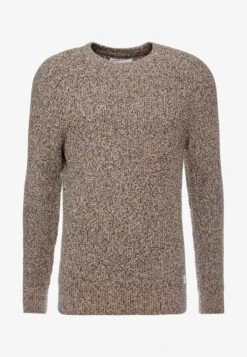 Pier One MULTICOLOUR HALF CARDIGAN JUMPER - Strickpullover - Mottled Dark Yellow -Herrenbekleidungsgeschäft 43d052bb50e448ea97efd06449ca54d1