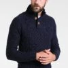 Pier One Strickpullover - Mottled Dark Blue -Herrenbekleidungsgeschäft 4e8031a94f7140949bc5bee925009515
