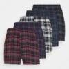 Pier One 5 PACK - Boxershorts - Black /dark Blue /dark Green
