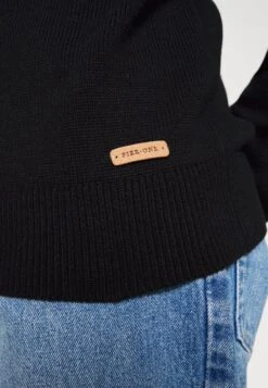 Pier One STRUCTURE BLOCK HIGH COLLAR - Strickjacke - Black -Herrenbekleidungsgeschäft 6a3d75ac81f349948e6db8598e9da725