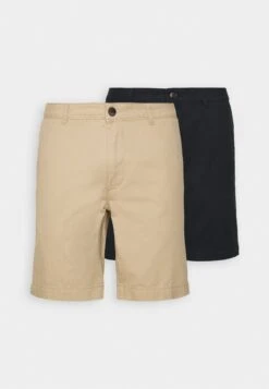 Pier One 2 PACK - Shorts - Tan/black -Herrenbekleidungsgeschäft 6d9aaab23c01455689a1f97d308c1dcf