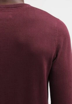 Pier One BASIC CREWNECK - Strickpullover - Bordeaux -Herrenbekleidungsgeschäft 72a7a328184e47ac946a1a6f2ee77cd7