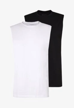 Pier One 2 PACK - Top - White/black -Herrenbekleidungsgeschäft 746ca57ae5d64a839e14f2b3a322ccb3