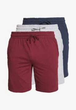 Pier One 3 PACK - Nachtwäsche Hose - Dark Blue/mottled Grey -Herrenbekleidungsgeschäft 7fdf46a671ba44ecb23e44e86e8b7ff9