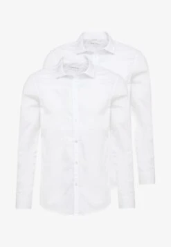 Pier One 2 PACK - Businesshemd - White -Herrenbekleidungsgeschäft 80b0853fe93b4ce78b05673341572c11