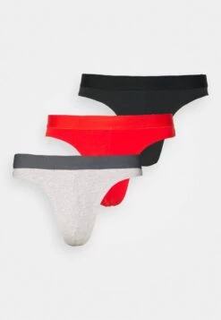 Pier One 3 PACK - Slip - Red/grey/black -Herrenbekleidungsgeschäft 9ecedf99edb840a0b860586dbd2381be