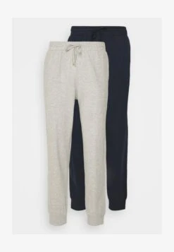 Pier One 2 PACK - Nachtwäsche Hose - Dark Blue/mottled Light Grey -Herrenbekleidungsgeschäft a09bfd20bcd84e39aeecebf2df10c7b2