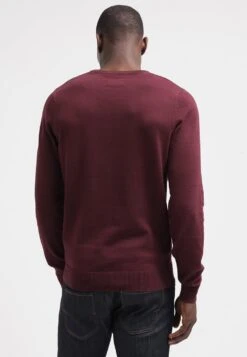 Pier One BASIC CREWNECK - Strickpullover - Bordeaux -Herrenbekleidungsgeschäft aaf245cbddbb47c589ef82b506fadeca