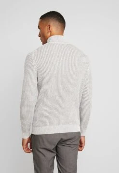 Pier One Strickpullover - 111 - Mottled Light Grey -Herrenbekleidungsgeschäft b52b497eaeaf45e98f6f322d13e5af48