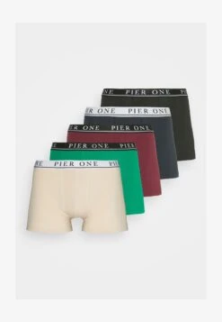 Pier One 5 PACK - Panties - Beige/green/bordeaux -Herrenbekleidungsgeschäft bc7bad60932445cabd41ffd20695bb0b
