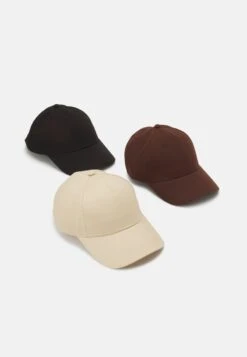 Pier One UNISEX 3 PACK - Cap - Black/dark Brown/beige -Herrenbekleidungsgeschäft c2733f675ca44ebd8c1145369473dacc 1