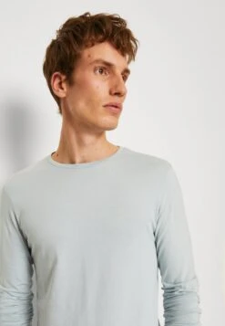 Pier One 2 PACK - Langarmshirt - Light Blue/dark Blue -Herrenbekleidungsgeschäft d315311a1b6348f89442cc5ec2361513