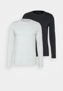 Pier One 2 PACK - Langarmshirt - Light Blue/dark Blue -Herrenbekleidungsgeschäft dc80738cde5f4337a9bcdc73cf9d8dc9