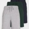 Pier One 3 PACK - Nachtwäsche Hose - Dark Blue /mottled Dark Grey/dark Green -Herrenbekleidungsgeschäft fbadd663c5594d29a25948737d7d986a